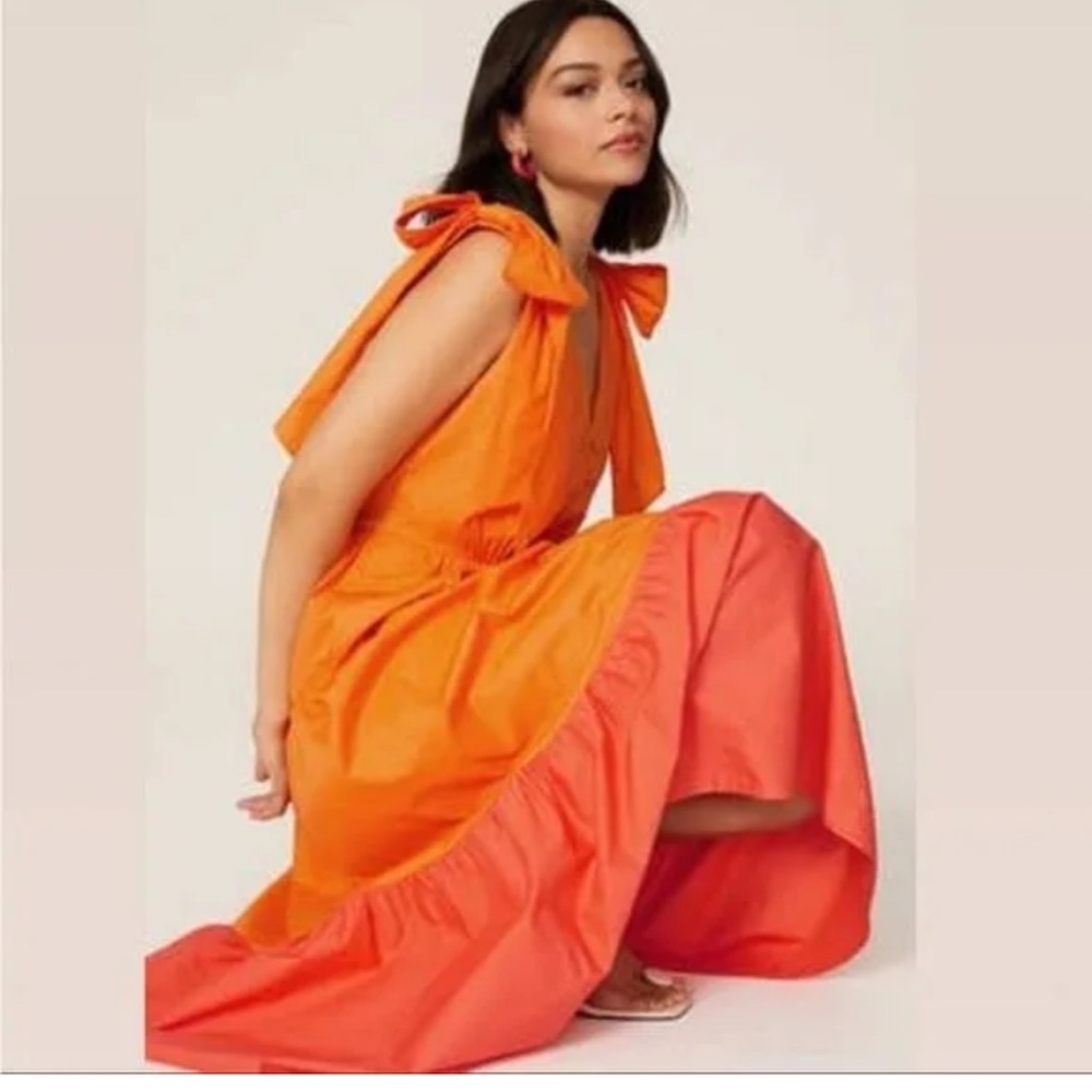 Color Me Courtney Orange Louise Maxi Dress